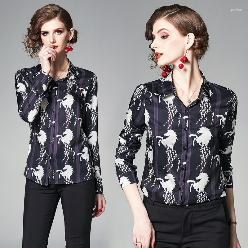 Women's Blouses & Shirts Wholesale Spring Summer Fall Runway Vintage Horse Print Collar Long Sleeve Womens Party Casual OL Beach Top Shirt B, Zy1010
Women's Blouses & Shirts Wholesale Spring Summer Fall Runway Vintage Horse Print Collar Long Sleeve Womens Party Casual OL Beach Top Shirt B, Zy1010