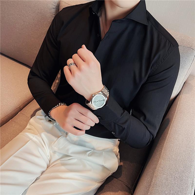 Men's Casual Shirts Camisas De Hombre Spring Windsor Collar Long Sleeve Dress Shirt Men Clothing 2022 Slim Fit Chemise Homme Business Formal, Black
Men's Casual Shirts Camisas De Hombre Spring Windsor Collar Long Sleeve Dress Shirt Men Clothing 2022 Slim Fit Chemise Homme Business Formal, Black