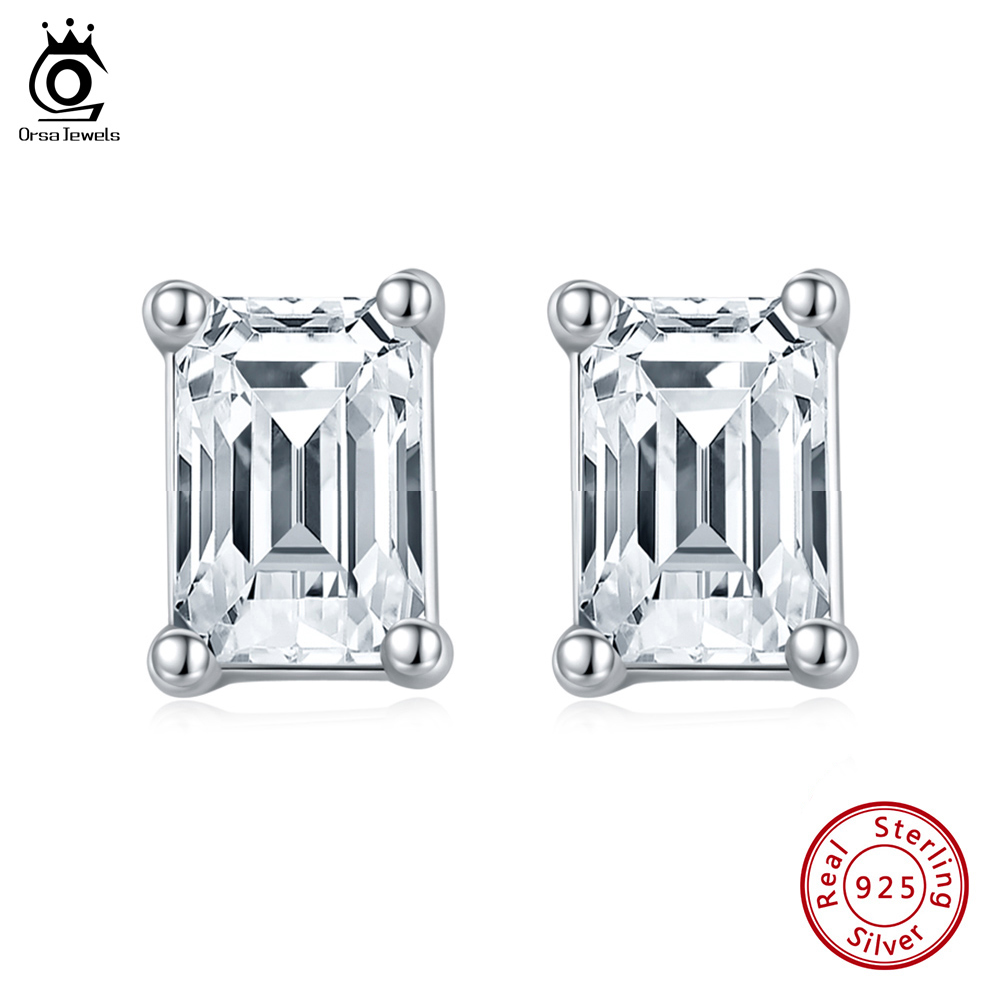 ORSA JEWELS Moissanite Earrings 0.5ct DE VVS Emerald Cut Moissanite Luxury Fashion Real 925 Sterling Silver Stud Earring for Women Wedding Engagement Jewelry SME15
ORSA JEWELS Moissanite Earrings 0.5ct DE VVS Emerald Cut Moissanite Luxury Fashion Real 925 Sterling Silver Stud Earring for Women Wedding Engagement Jewelry SME15