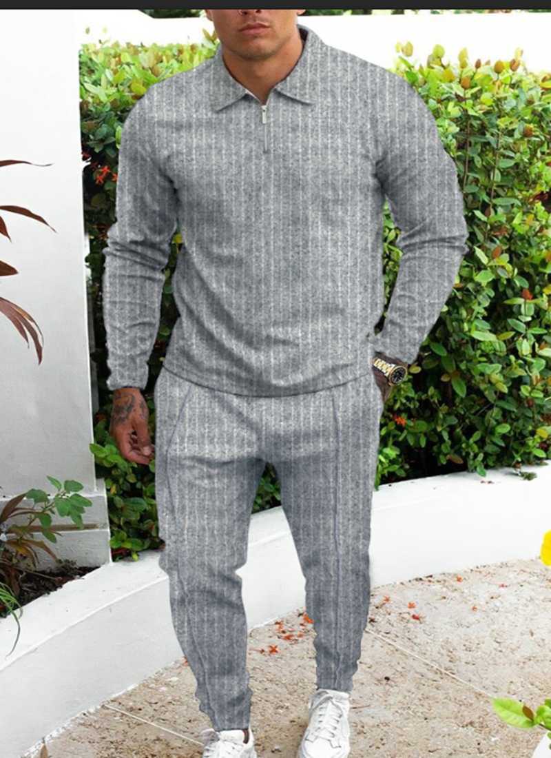 Men' Tracksuits Spring Autumn Set Casual Sportswear Fashion Male Lapel Chest Zipper Suit Men Long-sleeved T-shirt+Sports Trousers 2-Piece, Tz-31 gray
Men' Tracksuits Spring Autumn Set Casual Sportswear Fashion Male Lapel Chest Zipper Suit Men Long-sleeved T-shirt+Sports Trousers 2-Piece, Tz-31 gray