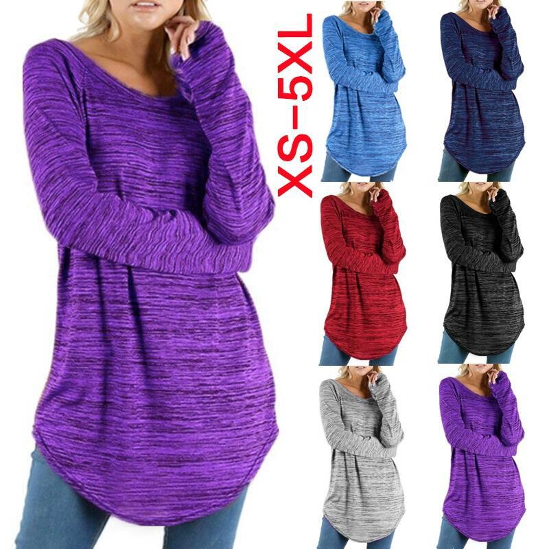 Women's T-Shirt Amazon Hot Loose Plus Size Solid Color Women Round Neck Long Sleeve T-Shirt Sweatshirt Tunic Top, Red
Women's T-Shirt Amazon Hot Loose Plus Size Solid Color Women Round Neck Long Sleeve T-Shirt Sweatshirt Tunic Top, Red