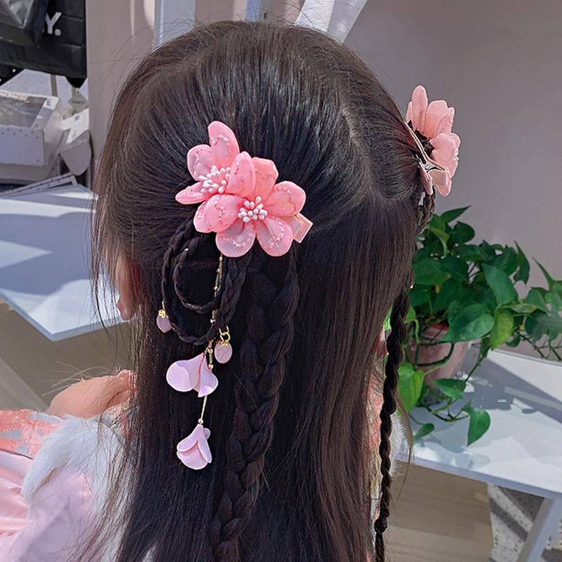 Hair Accessories Chinese Style Baby Girls Red Bow Flower Tassel Clip Barrette Hanfu Headdress Wig Braid Hairpin
Hair Accessories Chinese Style Baby Girls Red Bow Flower Tassel Clip Barrette Hanfu Headdress Wig Braid Hairpin