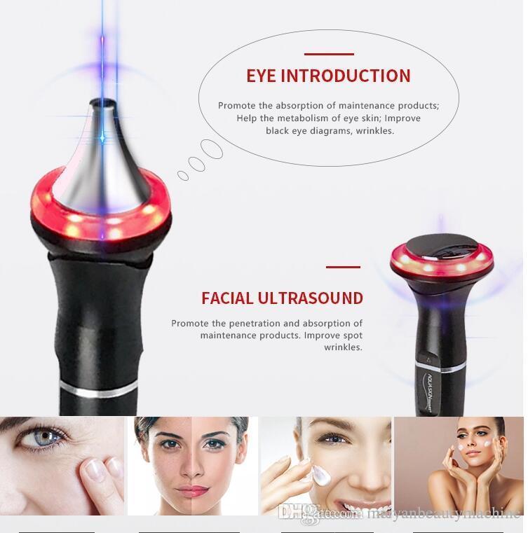 Factory Price Facial Scrub Microcurrent Machines Face Lift Rf Ultrasound Multi-Functional Beauty Equipment Black With CE