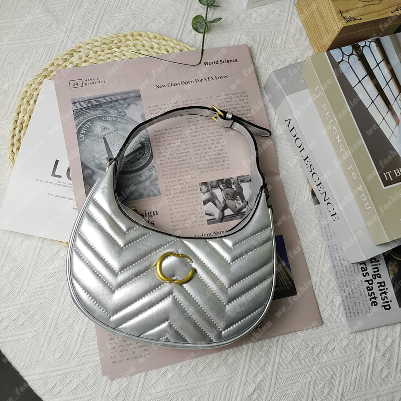 2022 Women Hobo Bags Half Moon Shoulder Bag Adjustable Strap Marmont Womens Handbag Luxurys Designers Bags Handbags Purses Wallets 2207082, Blue 
2022 Women Hobo Bags Half Moon Shoulder Bag Adjustable Strap Marmont Womens Handbag Luxurys Designers Bags Handbags Purses Wallets 2207082, Blue