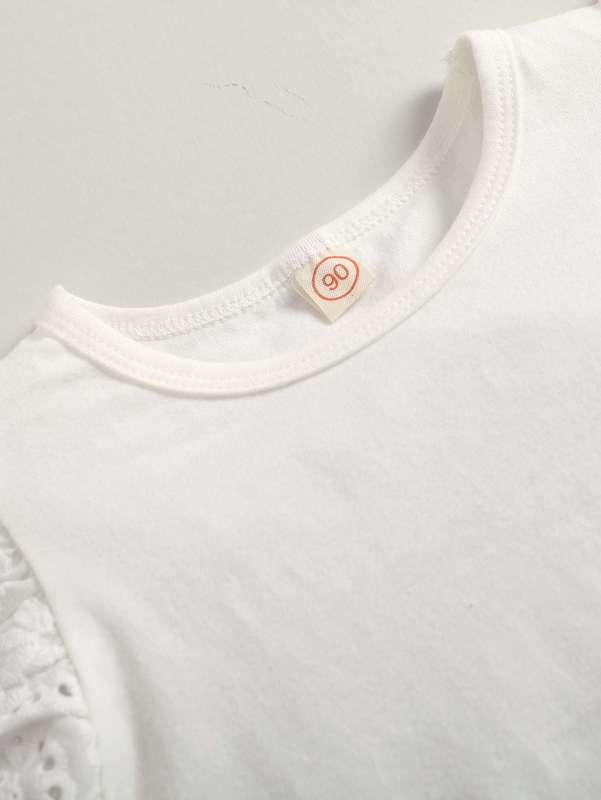 Toddler Girls Schiffy Panel Tee & Pinafore Shorts SHE