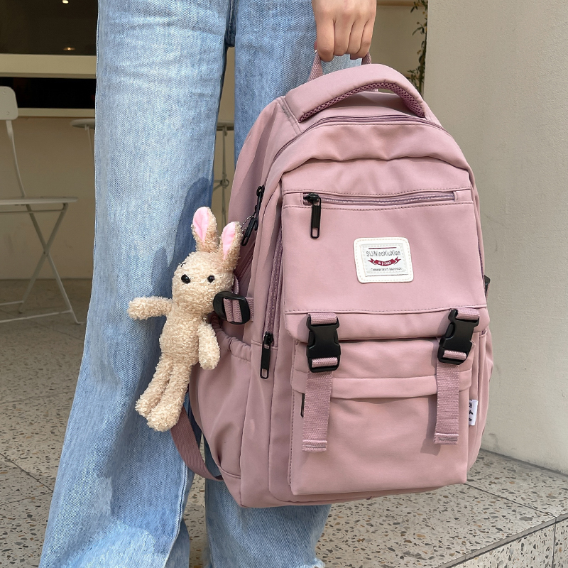 Waterproof Nylon Women Backpack Korean Japanese Fashion Female Students Schoolbag Multilayer Simple Sense Travel bag 220513