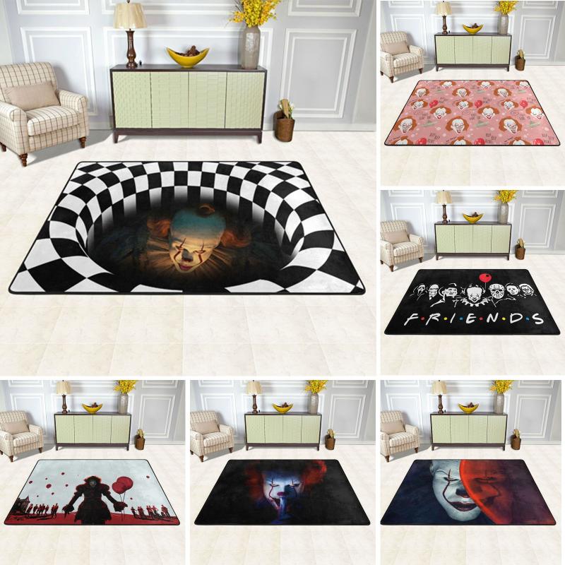 Carpets Horror Movie Halloween IT Pennywise Non-slip Bedroom Rugs Bath Mat Plush Decoration Living Room Luxury Fluffy SoftCarpets
Carpets Horror Movie Halloween IT Pennywise Non-slip Bedroom Rugs Bath Mat Plush Decoration Living Room Luxury Fluffy SoftCarpets