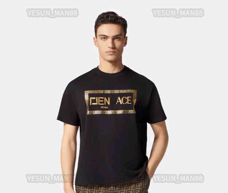 Designer Luxury Fends Classic Fende Summer T Shirt Joining ACE Tbronzing Printing Procs High Density Embroidery FF Mens And Womens Tee
Designer Luxury Fends Classic Fende Summer T Shirt Joining ACE Tbronzing Printing Procs High Density Embroidery FF Mens And Womens Tee