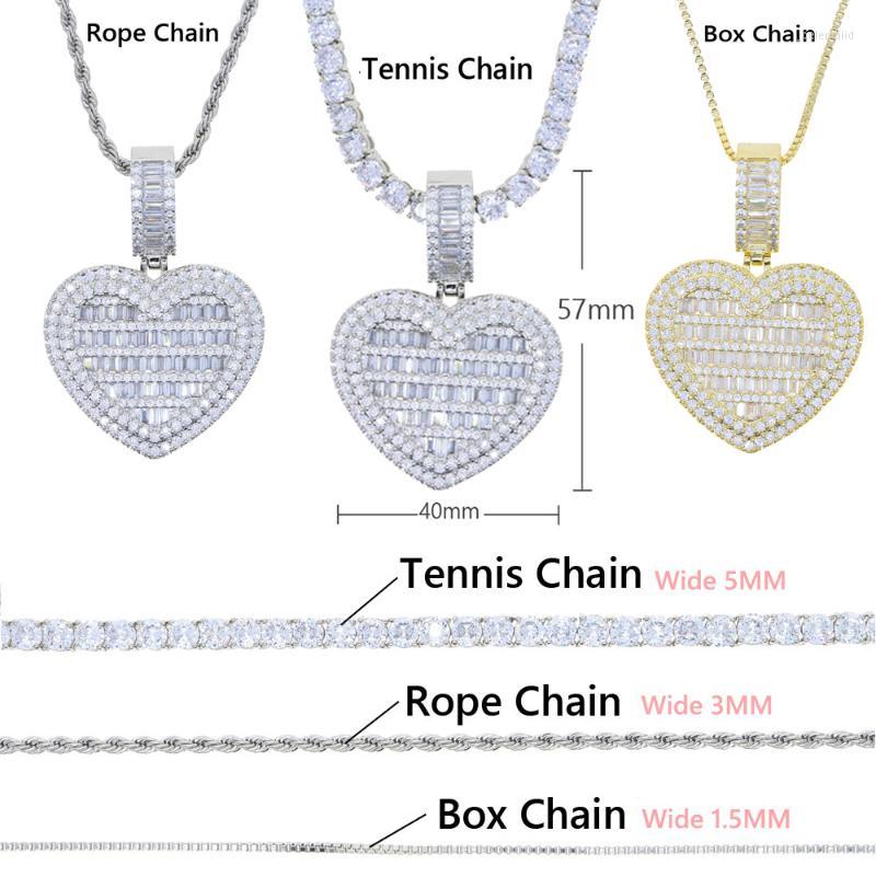 Chains Arrive Hip Hop Full Iced Out Cubic Zirconia 5MM Tennis Chain Necklace For Men Gold Plated Baguette CZ Heart Charm JewelryChains
Chains Arrive Hip Hop Full Iced Out Cubic Zirconia 5MM Tennis Chain Necklace For Men Gold Plated Baguette CZ Heart Charm JewelryChains