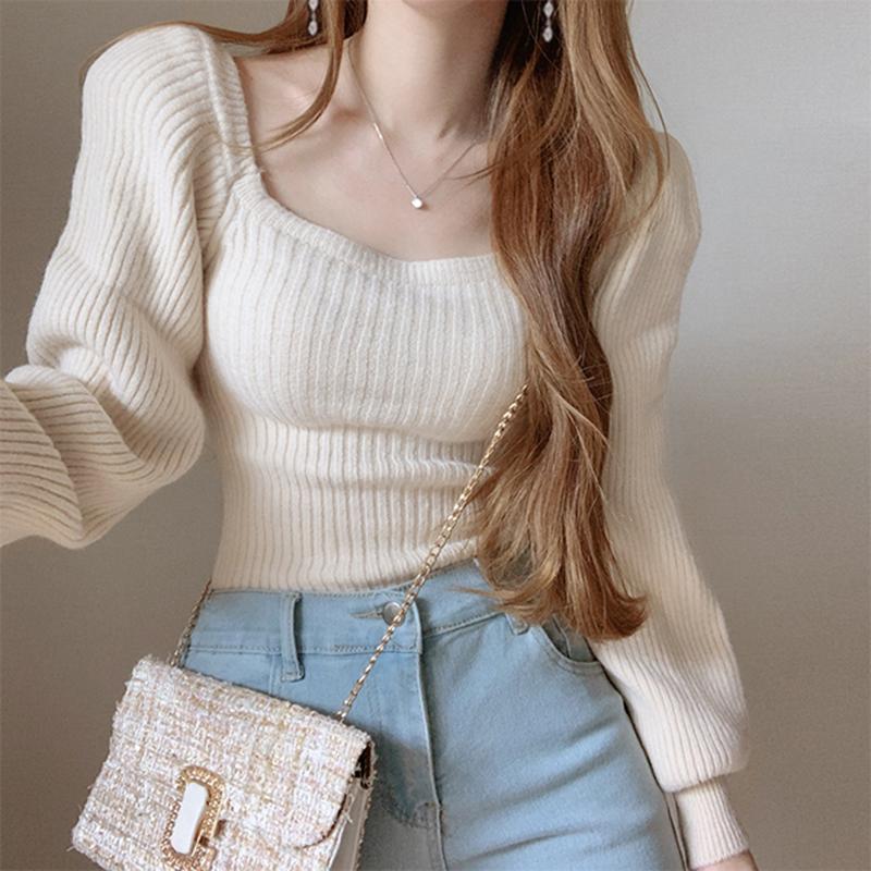 Women's Sweaters Korean Style Chic Women Square Collar Puff Sleeve Vintage Knitted Tops 2022 Autumn Winter Female Knitting PulloversWomen's, Black
Women's Sweaters Korean Style Chic Women Square Collar Puff Sleeve Vintage Knitted Tops 2022 Autumn Winter Female Knitting PulloversWomen's, Black