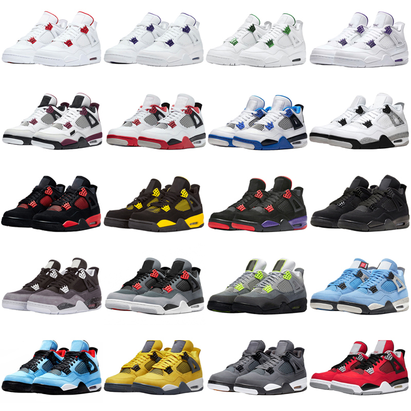 Jumpman 4S Basketball Shoes Sandals Designer Men Women Black Cat Shimmer Infrared White Oreo Purple Metall Mens Womens Casual Shoe Jorda Jordam Jorden Jordens 4 
Jumpman 4S Basketball Shoes Sandals Designer Men Women Black Cat Shimmer Infrared White Oreo Purple Metall Mens Womens Casual Shoe Jorda Jordam Jorden Jordens 4