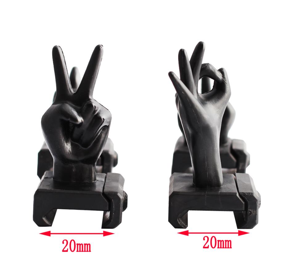 4Pcs/Set Novelty Finger Thumb Sights For 20mm Wide Rail Mount Base Scope Mount Decoration.cx, Black
4Pcs/Set Novelty Finger Thumb Sights For 20mm Wide Rail Mount Base Scope Mount Decoration.cx, Black