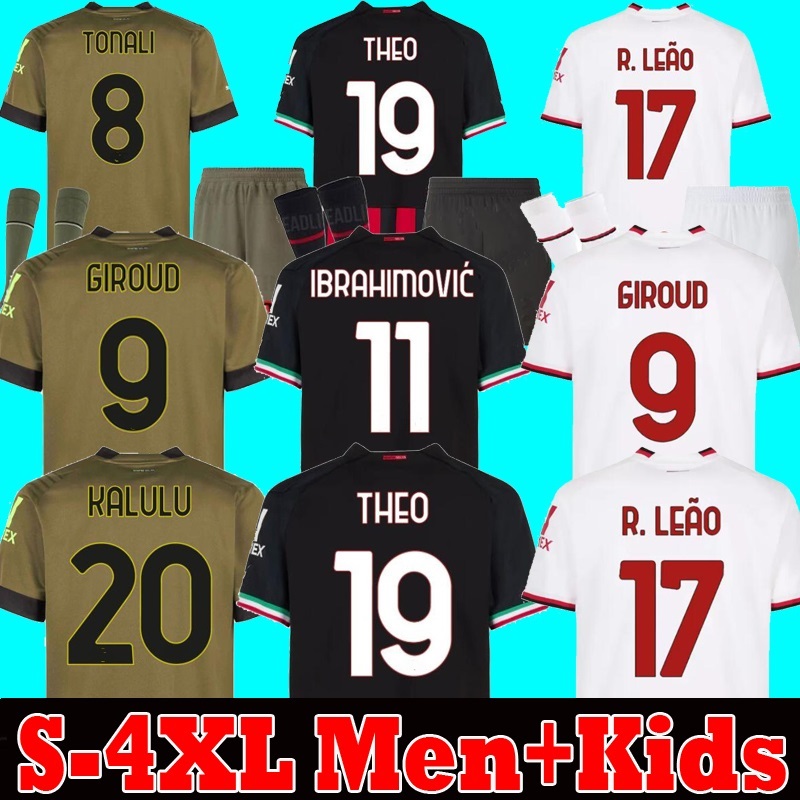 IBRAHIMOVIC 22 23 soccer jersey AC MILANS GIROUD R. LEAO TONALI THEO football shirt S-4XL, Home kids
IBRAHIMOVIC 22 23 soccer jersey AC MILANS GIROUD R. LEAO TONALI THEO football shirt S-4XL, Home kids