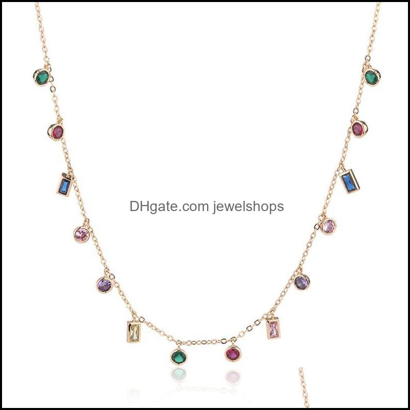 Chains Temperament Colourf Crystal Necklace For Women 925 Sier Girls Clavicle Jewelry Party Wedding Birthday Gift Drop Delivery 2021 Necklac
Chains Temperament Colourf Crystal Necklace For Women 925 Sier Girls Clavicle Jewelry Party Wedding Birthday Gift Drop Delivery 2021 Necklac