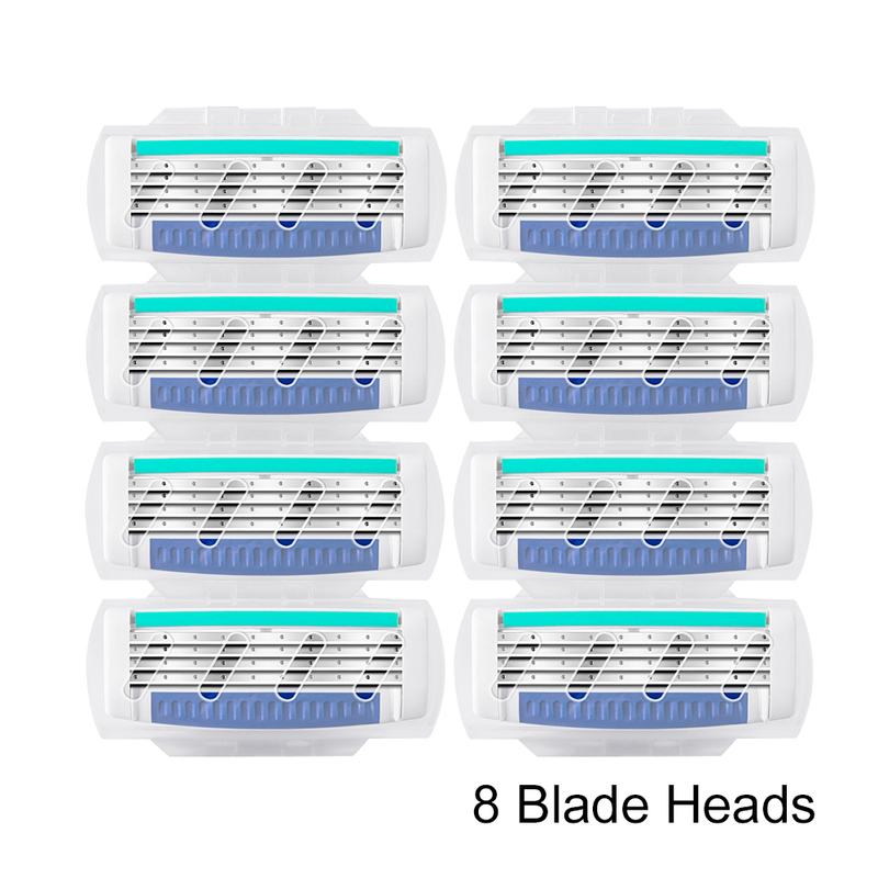 8 Pieces Blade Refills Compatible Shaving Blade For Men Razor Platinum Blade Durable Shaver 220622
