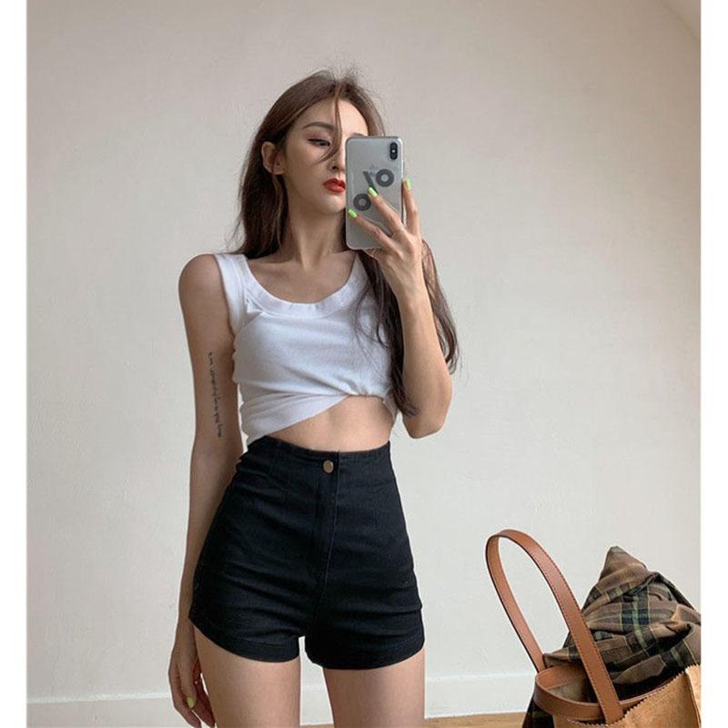Women' Shorts Sexy Black Skinny Women Denim Vintage Ins High Waist Casual Solid Slim Korean Streetwear Buttons Pockets
Women' Shorts Sexy Black Skinny Women Denim Vintage Ins High Waist Casual Solid Slim Korean Streetwear Buttons Pockets