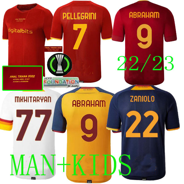 21 22 23 roma SOCCER JERSEYS home final Pastore Pellegrini Abraham2022 2023 totti Zaniolo DZEKO MANCINI KUMBULLA men and kids kit FOOTBALL EL SHAARAWY Uniform SES, Home player version 3
21 22 23 roma SOCCER JERSEYS home final Pastore Pellegrini Abraham2022 2023 totti Zaniolo DZEKO MANCINI KUMBULLA men and kids kit FOOTBALL EL SHAARAWY Uniform SES, Home player version 3
