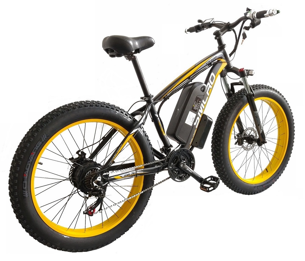 Smlro XDC600 Electric bicycle 4.0Fat tire 21 Speeds 26 Inch 48V 500W Electric Bike SHIMANO speed Beach E-Bike For Adult