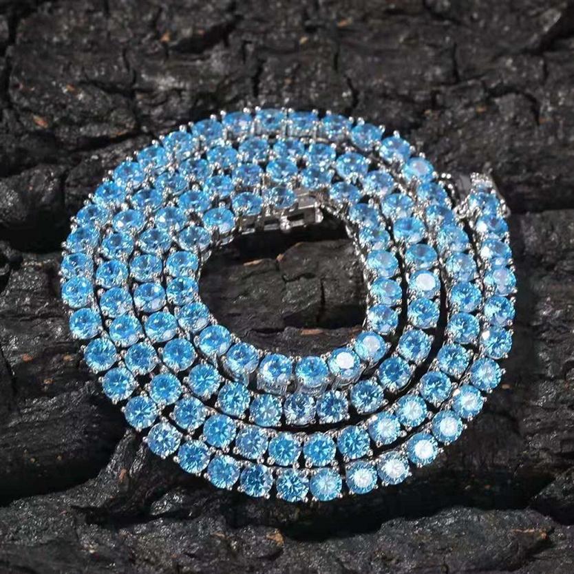 16 18 20 inches 4mm iced out chains necklace for men women luxury designer blue bling diamond necklace gold silver tennis chain je212H
16 18 20 inches 4mm iced out chains necklace for men women luxury designer blue bling diamond necklace gold silver tennis chain je212H