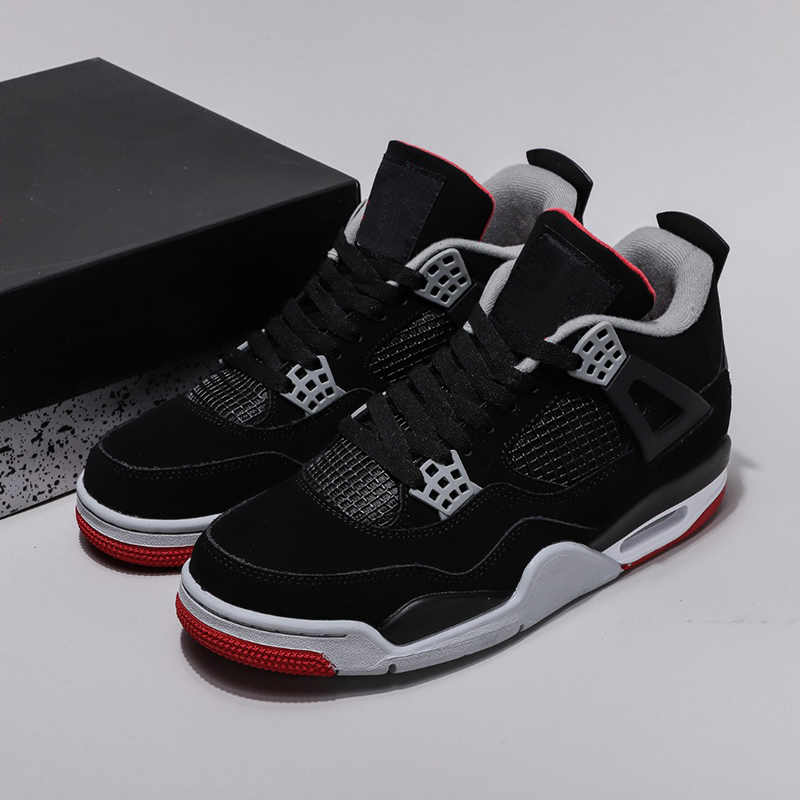 Shoes Jumpman 4 black red Basketball Luxurys Designers design 4s Running Sneakers Men Sport Trainers OG, #1
Shoes Jumpman 4 black red Basketball Luxurys Designers design 4s Running Sneakers Men Sport Trainers OG, #1