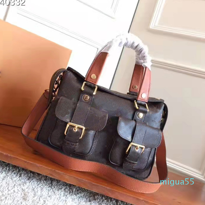 Fashion Women's High Quality Leather Bag Handbag One Shoulder Crossbody Classic Manhattan Bag, Deep brown
Fashion Women's High Quality Leather Bag Handbag One Shoulder Crossbody Classic Manhattan Bag, Deep brown