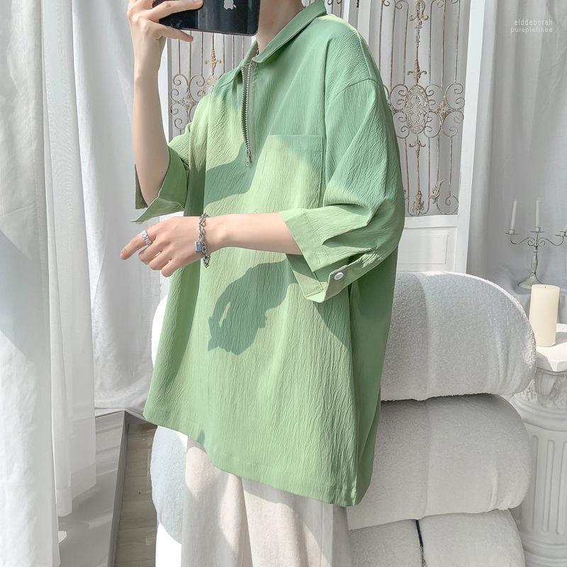 Men's Casual Shirts 3 Color Pullover Men Fashion Society Mens Dress Korean Loose Short Sleeve Plus Size Eldd22, Black
Men's Casual Shirts 3 Color Pullover Men Fashion Society Mens Dress Korean Loose Short Sleeve Plus Size Eldd22, Black