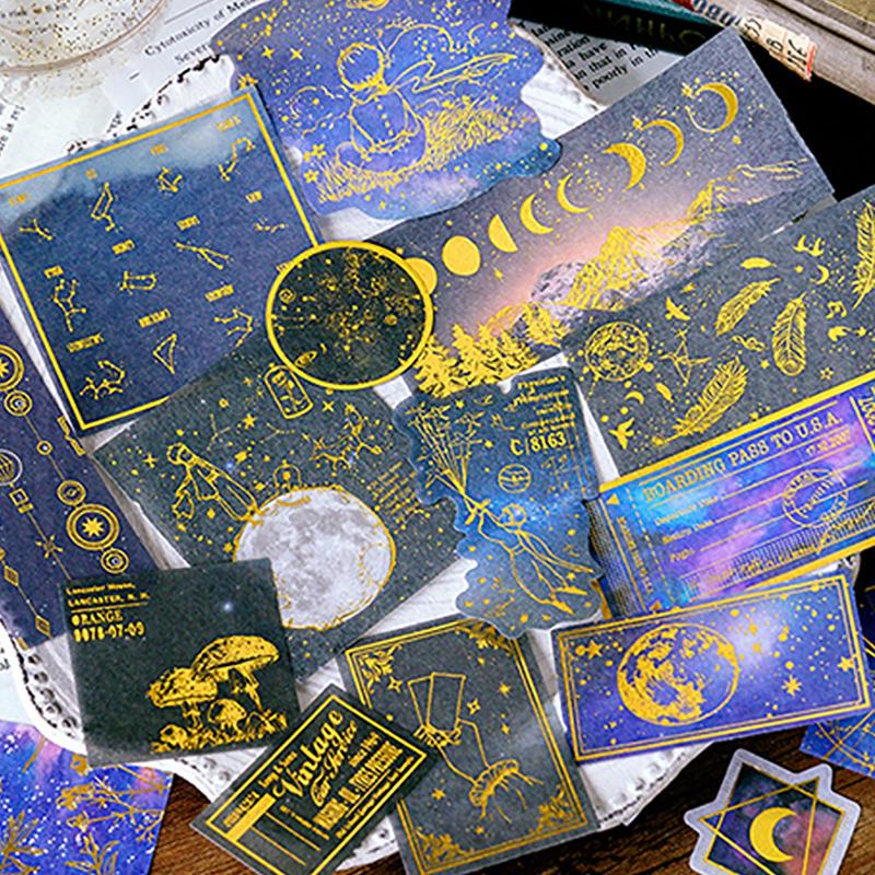 Gift Wrap 60-Pcs Gold Foil Stickers Vintage Scrapbook Set DIY Colored For Scrapbooking Decorative Journaling Supplies
Gift Wrap 60-Pcs Gold Foil Stickers Vintage Scrapbook Set DIY Colored For Scrapbooking Decorative Journaling Supplies