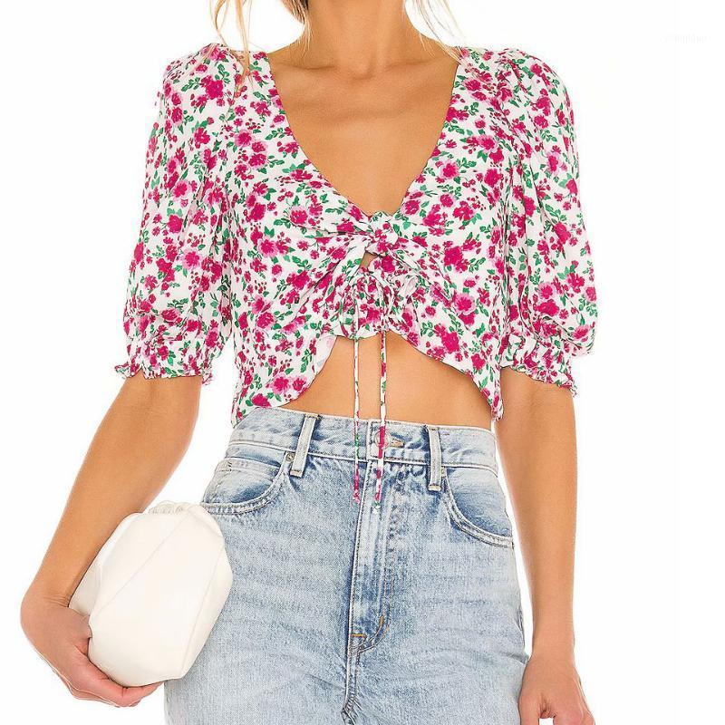 Women' Blouses & Shirts 2022 Summer Autumn Holiday V-neck Half Sleeve Blouse Sexy Women Floral Print Top, Mixed color
Women' Blouses & Shirts 2022 Summer Autumn Holiday V-neck Half Sleeve Blouse Sexy Women Floral Print Top, Mixed color