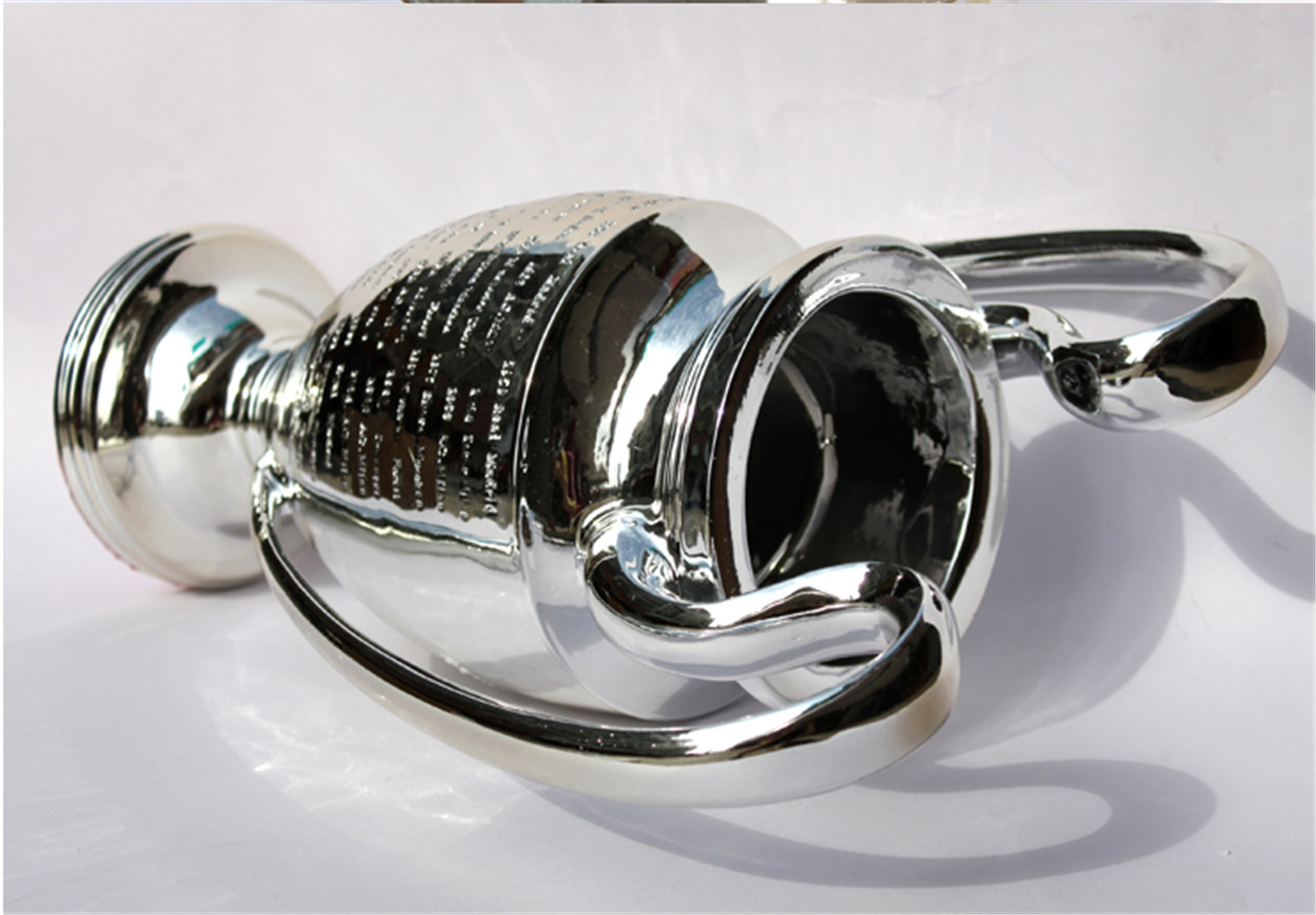 Trophy Arts Soccer League Little Fans For Collections Metal Silver Color Words With Madrid