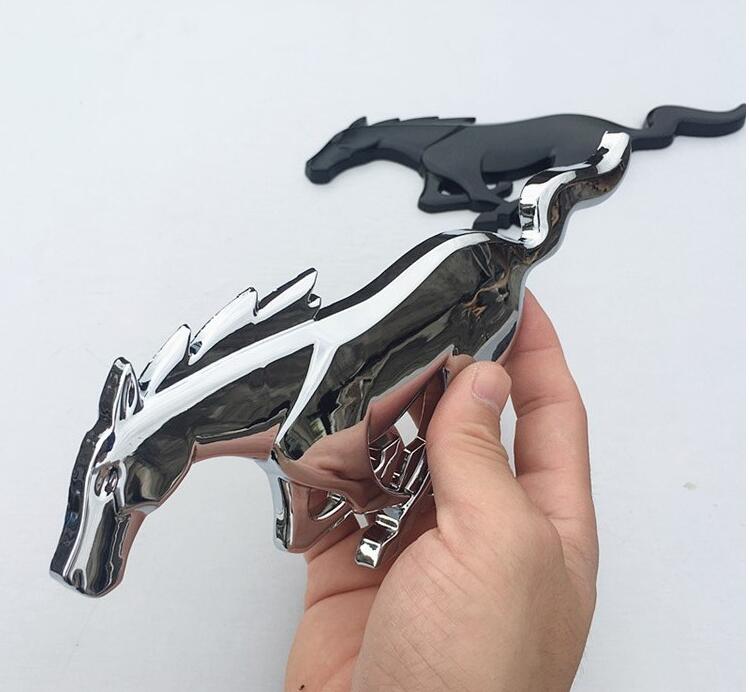 3D Horse Logo Metal Car Auto Front Hood Grille Emblem Car Sticker For Ford Universal