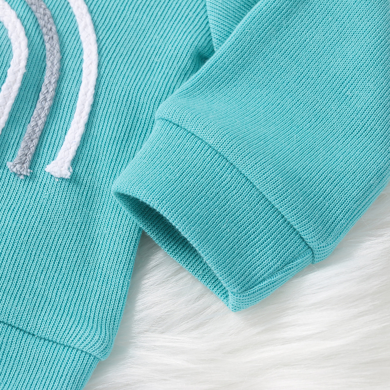 Baby Clothes born Girl Boy Autumn 2Pcs Set Cotton Rainbow Top Pants fall Outfits Clothes Baby Girls Clothing Suit 220815