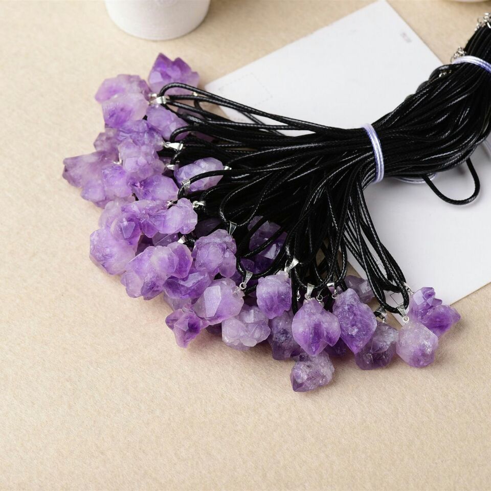 Real Amethyst Jewelry Necklace Bulk Wholesale