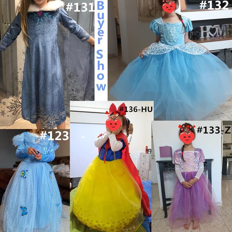 Girls Winter Princess Dress Costumes For Kids Cosplay Dresses disfraz carnaval vestido de festa infantil 220422