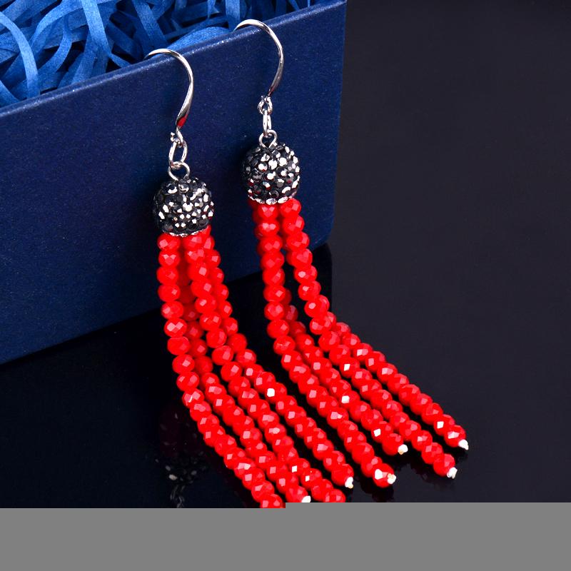 Dangle & Chandelier Boho Long Tassel Colorful Beads Earrings For Women Silver Color Green Red White Blue Statement SSPDangle
Dangle & Chandelier Boho Long Tassel Colorful Beads Earrings For Women Silver Color Green Red White Blue Statement SSPDangle