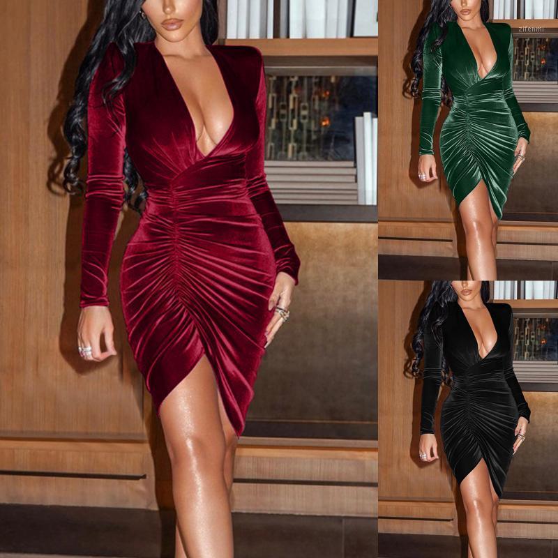 Casual Dresses Elegant Women Deep V Neck Velvet Party Dress Autumn Long Sleeve Pleated Mini 2022 Sexy Bodycon Evening
Casual Dresses Elegant Women Deep V Neck Velvet Party Dress Autumn Long Sleeve Pleated Mini 2022 Sexy Bodycon Evening