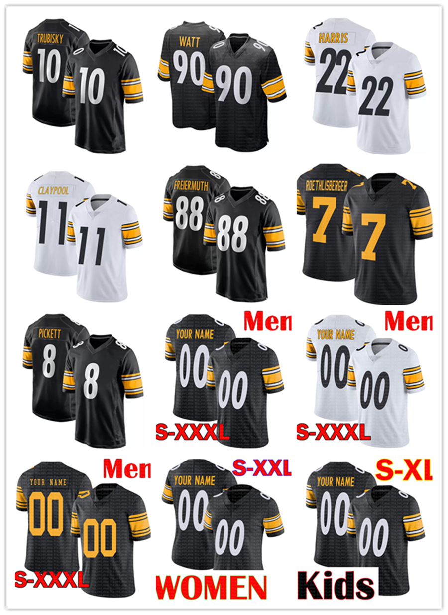 Kenny Pickett Jersey T.J. Watt Najee Harris Ben Roethlisberger Jerseys George Pickens Troy Polamalu Dwayne Haskins Pat Freiermuth Chase Claypool
Kenny Pickett Jersey T.J. Watt Najee Harris Ben Roethlisberger Jerseys George Pickens Troy Polamalu Dwayne Haskins Pat Freiermuth Chase Claypool