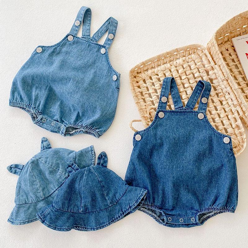 Clothing Sets Summer Baby Boy Girl Sleeveless Cowboy Romper Hat Children Kids Clothes Infant Rompers 0-3YrsClothing, 92510 navy blue
Clothing Sets Summer Baby Boy Girl Sleeveless Cowboy Romper Hat Children Kids Clothes Infant Rompers 0-3YrsClothing, 92510 navy blue