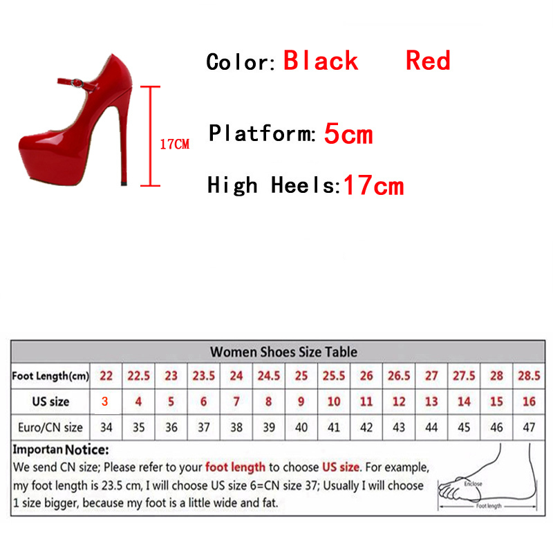 Liyke Spring Autumn Women Platform Pumps Black Round Toe Buckle Strap 17CM Super High Heels Pole Dance Shoes Stiletto Mujer 220328