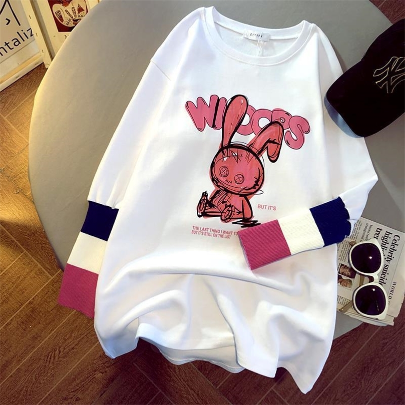 Spring Fashion Street Casual Tshirt Vintage Long Sleeve Round Neck Tshirt Printed Tshirt Harajuku Oversized Women Thirts 220615, White
Spring Fashion Street Casual Tshirt Vintage Long Sleeve Round Neck Tshirt Printed Tshirt Harajuku Oversized Women Thirts 220615, White