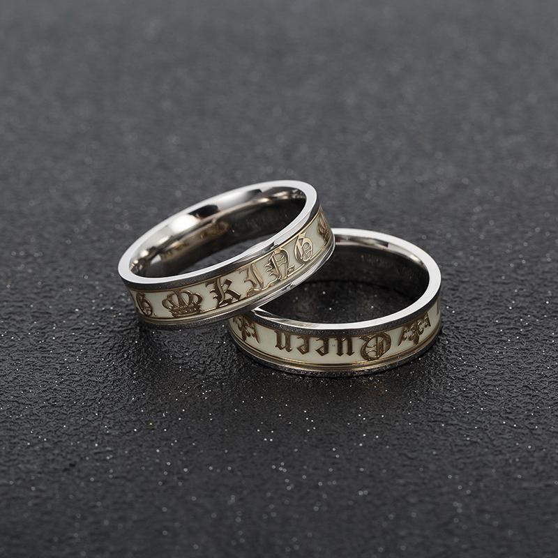 Wedding Rings Luminous Her King His Queen Stainless Steel Ring Couples Valentine's Day GiftsWedding
Wedding Rings Luminous Her King His Queen Stainless Steel Ring Couples Valentine's Day GiftsWedding