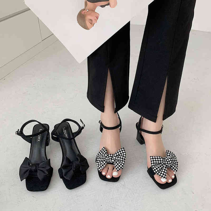 Sandals Shoes Designer Fashion Sweet Bow Chunky Heeled Sandals Women Summer 2022 Square Toe One Line Belt Buckle High Heels 220323, Black
Sandals Shoes Designer Fashion Sweet Bow Chunky Heeled Sandals Women Summer 2022 Square Toe One Line Belt Buckle High Heels 220323, Black