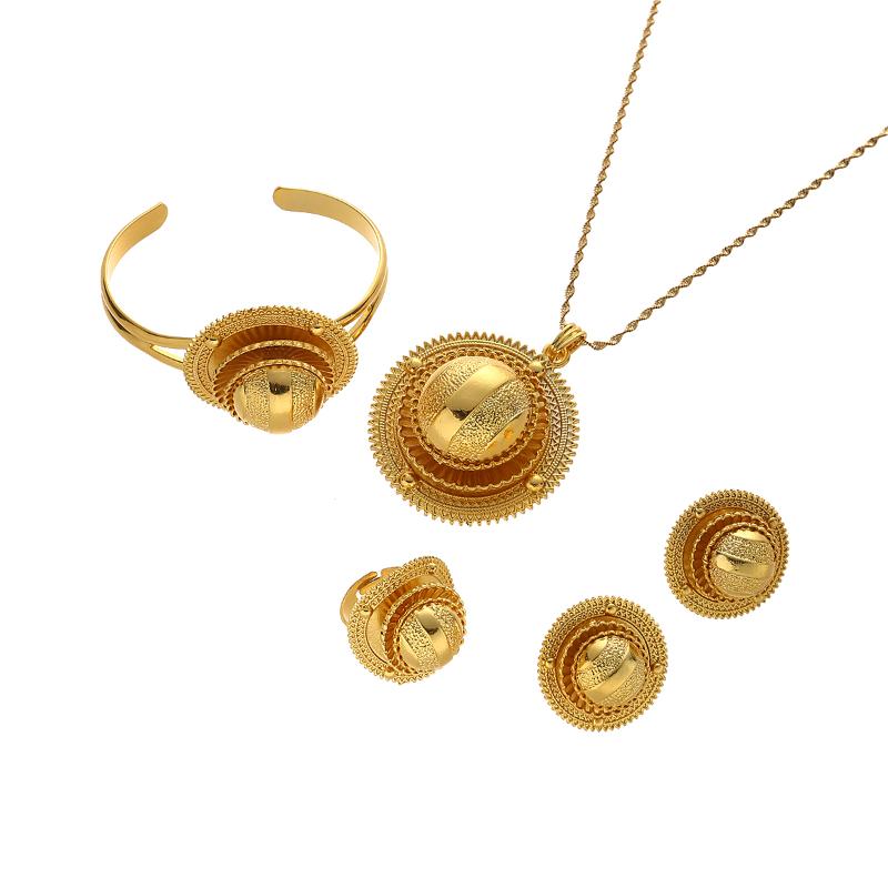 Earrings & Necklace Ethiopian Charm 4Pcs Women Jewelry Sets Pendants Bracelet Ring Dubai Africa Bride Anniversary Party JewelleryEarrings, As pic
Earrings & Necklace Ethiopian Charm 4Pcs Women Jewelry Sets Pendants Bracelet Ring Dubai Africa Bride Anniversary Party JewelleryEarrings, As pic