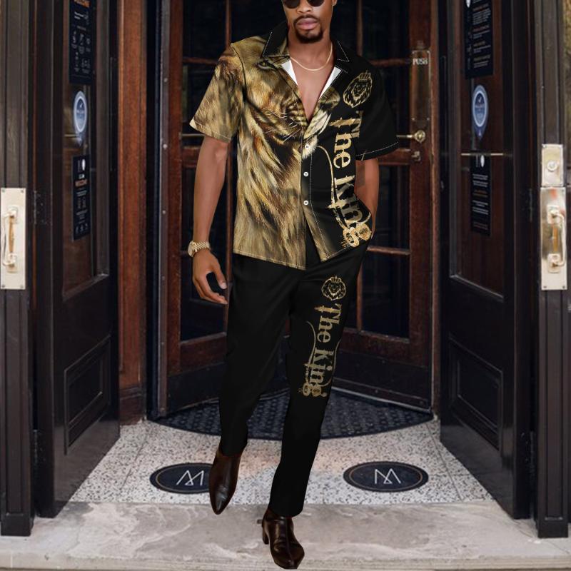 Men' Tracksuits Handsome Style With Spring Summer And Autumn Short Sleeved Shirts Trousers Fashion Leisure Personalized 3D Printing AnMen, Ttb1-29
Men' Tracksuits Handsome Style With Spring Summer And Autumn Short Sleeved Shirts Trousers Fashion Leisure Personalized 3D Printing AnMen, Ttb1-29