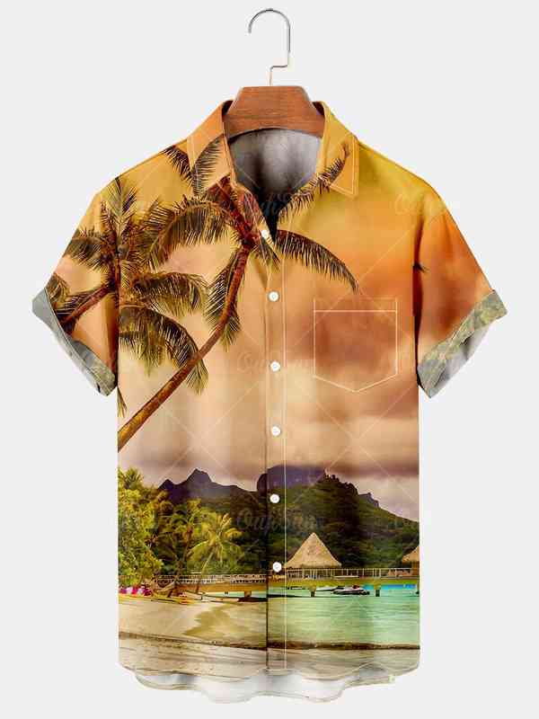 Summer 2022 Men's Loose Short Sleeve Shirts Casual Beach Shirts for Everyday Wear High Quality Office Shirts Y220516