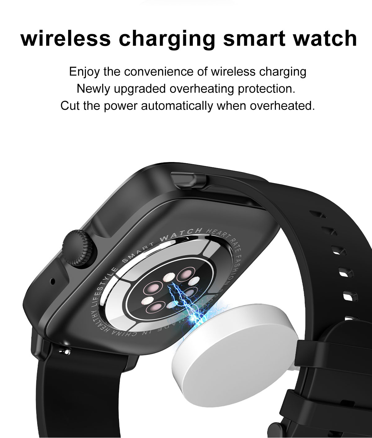 DT102 Smart Watch Full Touch Screen Fitness Tracker Heart Rate Monitor SpO2 IP68 Waterproof Pedometer for Men Women Compatible with iOS and Android