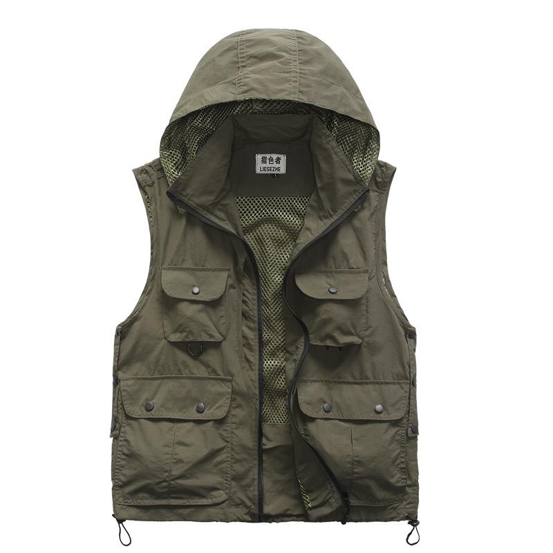 Men's Vests Hooded Multi Pockets For Men Women Waistcoat Pographer Reporters Volunteer's Vest Tools Work Uniforms VT-223Men's, Black
Men's Vests Hooded Multi Pockets For Men Women Waistcoat Pographer Reporters Volunteer's Vest Tools Work Uniforms VT-223Men's, Black