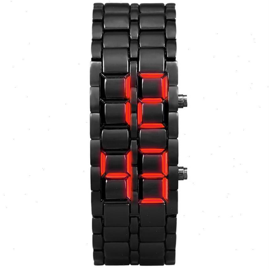 Iron Samurai Metal Bracelet Lava Watch Led Digital Watches Hour Men Women Mens Top Brand E270n, Black
Iron Samurai Metal Bracelet Lava Watch Led Digital Watches Hour Men Women Mens Top Brand E270n, Black