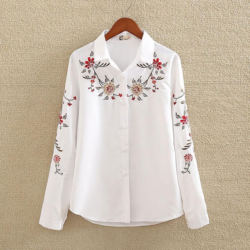Women's Blouses & Shirts Women's 2022 Summer Plus Size Retro Lapel White Long Sleeves Fashion Embroidered Casual Ladies Tops BlusasWomen, 1520 white
Women's Blouses & Shirts Women's 2022 Summer Plus Size Retro Lapel White Long Sleeves Fashion Embroidered Casual Ladies Tops BlusasWomen, 1520 white