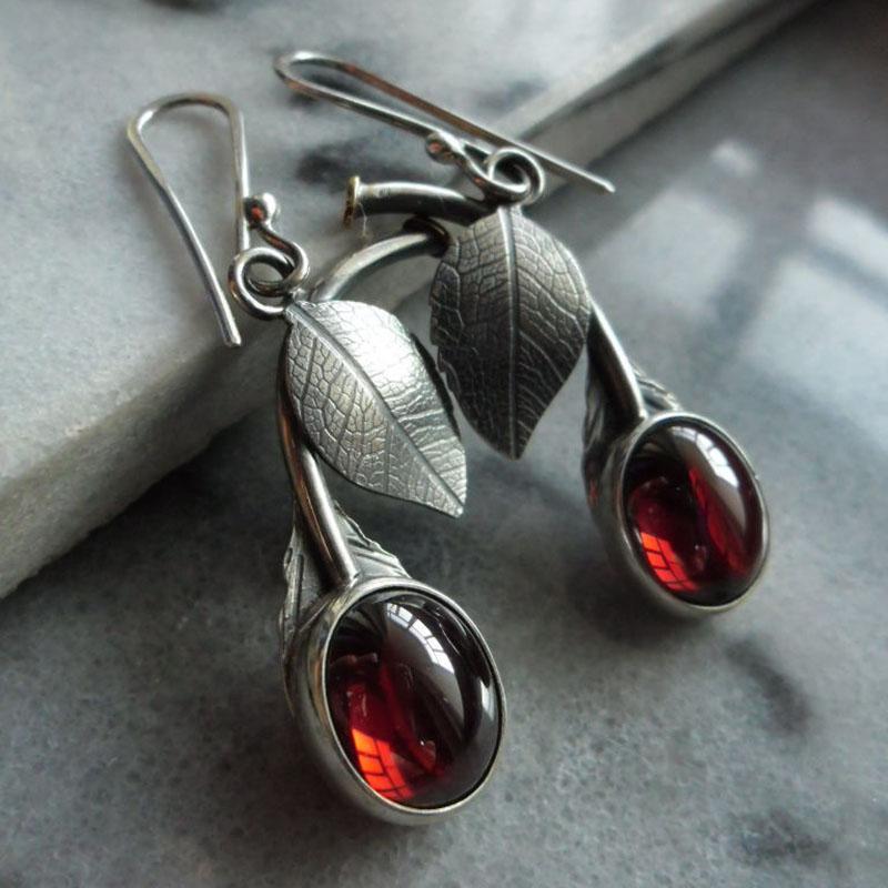 Dangle & Chandelier Retro Wine Red Resin Stone Cherry Earrings Boho Ancient Black Gold Metal Stem Leaves Hook Pendientes MujerDangle
Dangle & Chandelier Retro Wine Red Resin Stone Cherry Earrings Boho Ancient Black Gold Metal Stem Leaves Hook Pendientes MujerDangle