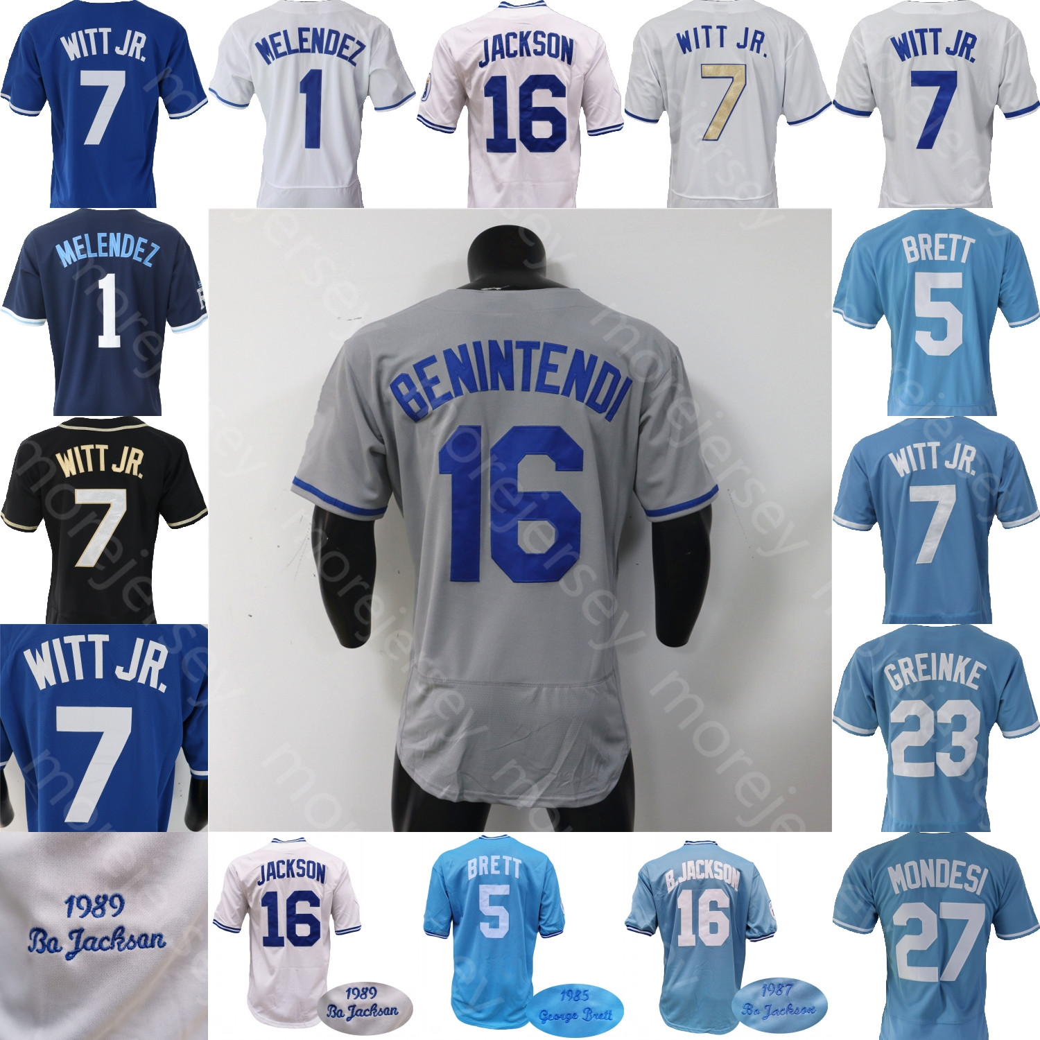 MJ Melendez Jersey George Brett Bobby Witt Jr. Andrew Benintendi Zack Greinke Adalberto Mondesi Grey White Black Baby Blue 1985 1987 1989 Cooperstown Size S-3XL, 7 bobby witt jr. black golden
MJ Melendez Jersey George Brett Bobby Witt Jr. Andrew Benintendi Zack Greinke Adalberto Mondesi Grey White Black Baby Blue 1985 1987 1989 Cooperstown Size S-3XL, 7 bobby witt jr. black golden